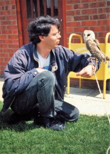 c1995 Vince Williams and tame Owl